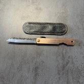 Coltello da tasca - Modello Higonokami Bronzo - 16,5cm - Martellato